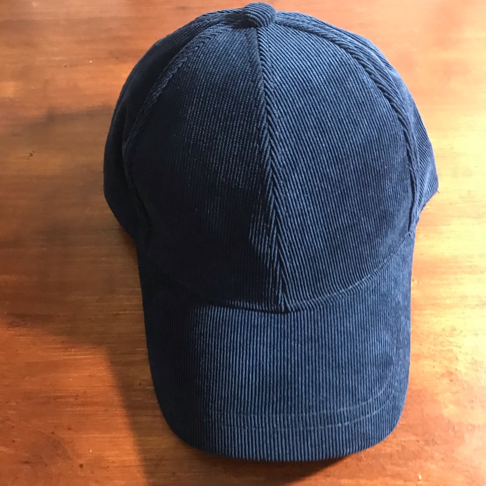Blue corduroy hat